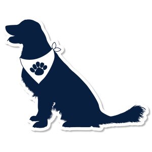 dog with bandana magnet image